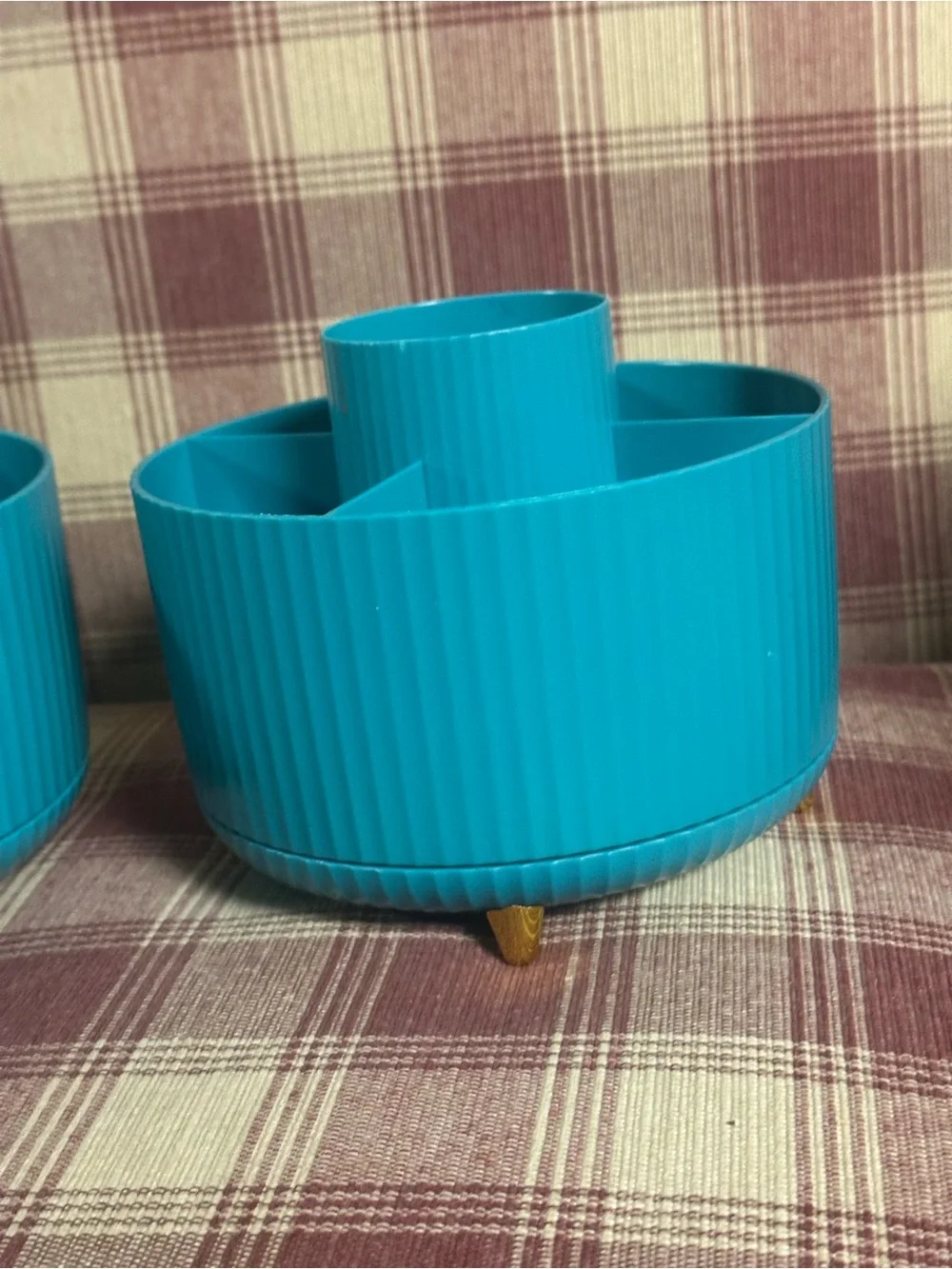 Set of 2 Rotating Desk Organizers with 5 Compartments